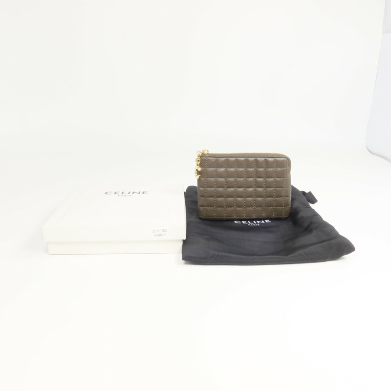 CELINE 牛皮皮革C Charm Coin Pouch零錢包-15