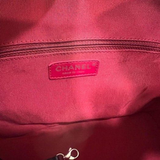 東區正精品㊣CHANEL A93824 香奈兒黑色牛皮金銀雙色皮穿鍊帶流浪包肩背包斜背包中款 RZ6387-12