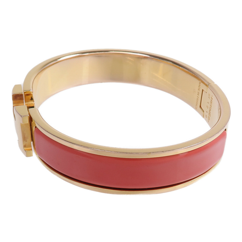 HERMES 金屬/琺瑯Clic H Bracelet手鐲-1