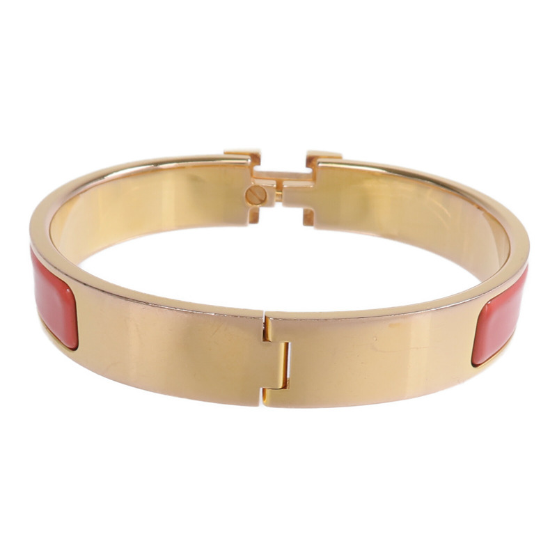 HERMES 金屬/琺瑯Clic H Bracelet手鐲-2