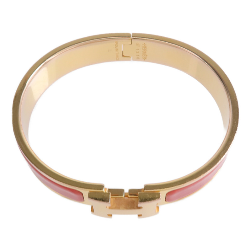 HERMES 金屬/琺瑯Clic H Bracelet手鐲-3