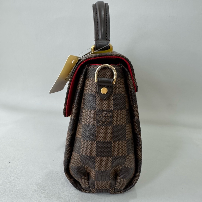 Louis Vuitton路易威登  croisette 棕棋盤格 流蘇郵差 有肩帶-2