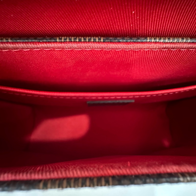 Louis Vuitton路易威登  croisette 棕棋盤格 流蘇郵差 有肩帶-4