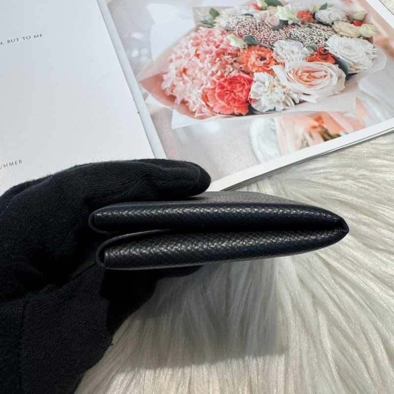 愛馬仕 黑色Calvi卡包 Ep皮-6