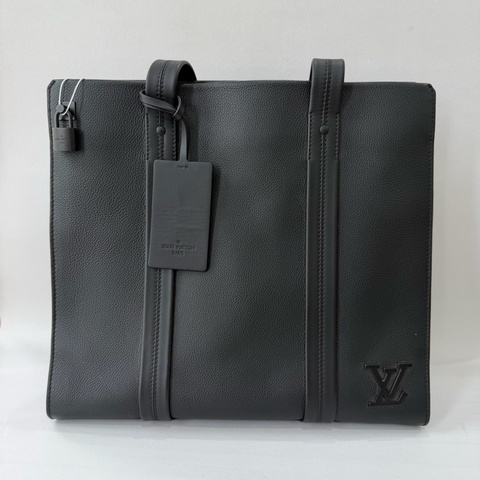 Louis Vuitton 路易威登 Aerogram黑色全皮公文包 🈚附件