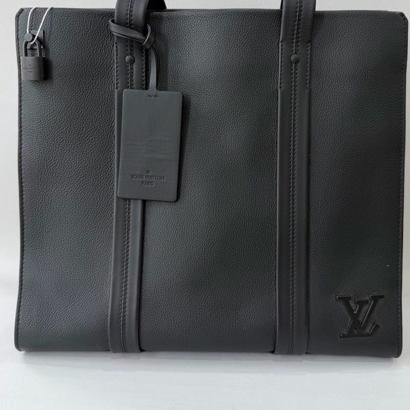 Louis Vuitton 路易威登 Aerogram黑色全皮公文包 🈚附件-7