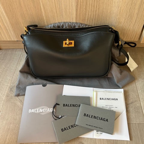巴黎世家 爆款 balenciaga rodeo sling 黑金 台灣購證