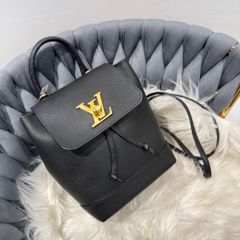 LV 黑金mini 後背包 小書包-0