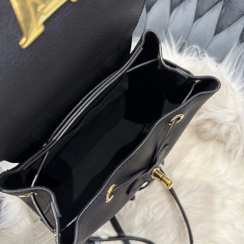 LV 黑金mini 後背包 小書包-4