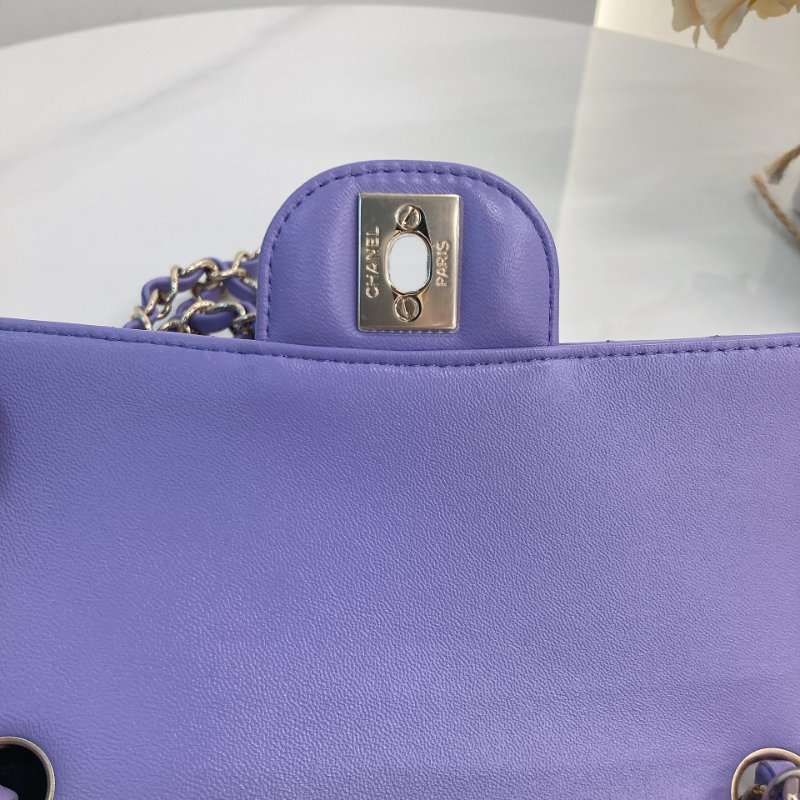 MS0678	Chanel 香奈兒小號翻蓋式鍊帶包包 Classic Flap Mini Rectangle 20cm Chevron Lambskin-11