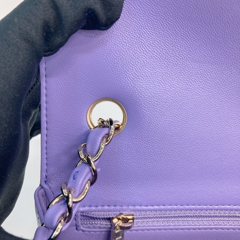 MS0678	Chanel 香奈兒小號翻蓋式鍊帶包包 Classic Flap Mini Rectangle 20cm Chevron Lambskin-28