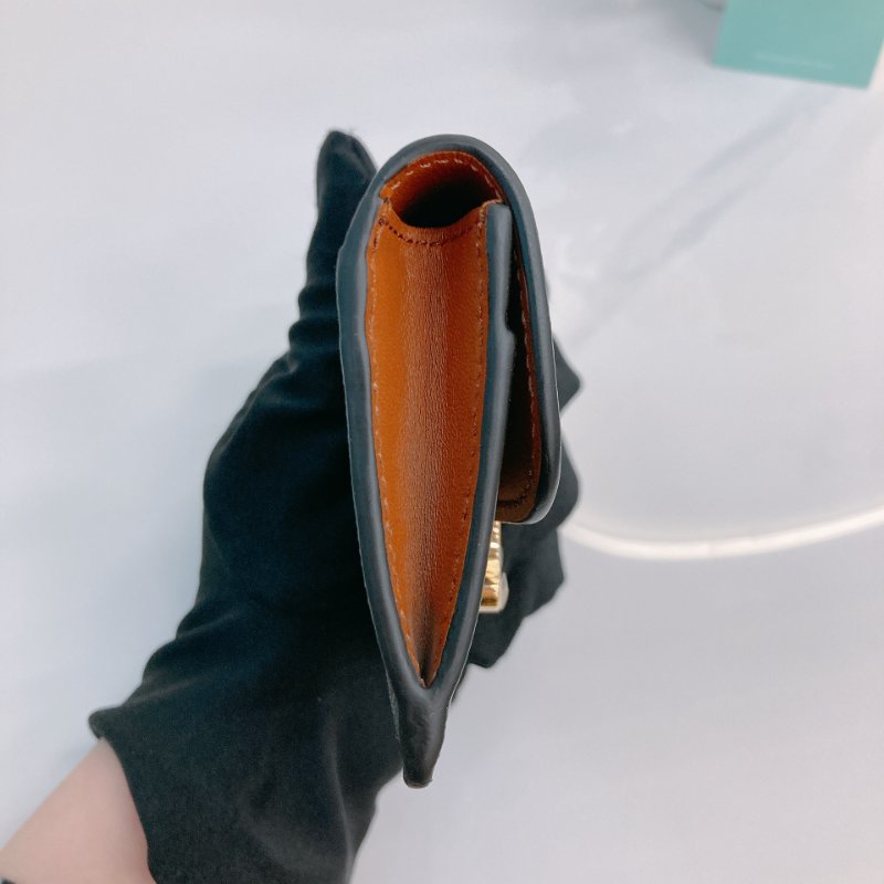 MS0680 Celine 思琳經典花紋於夾 Card Holder with Flap Triomphe Canvas Tan-3