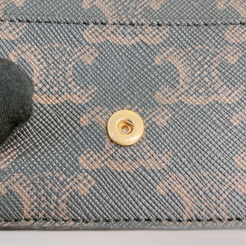 MS0680 Celine 思琳經典花紋於夾 Card Holder with Flap Triomphe Canvas Tan-10