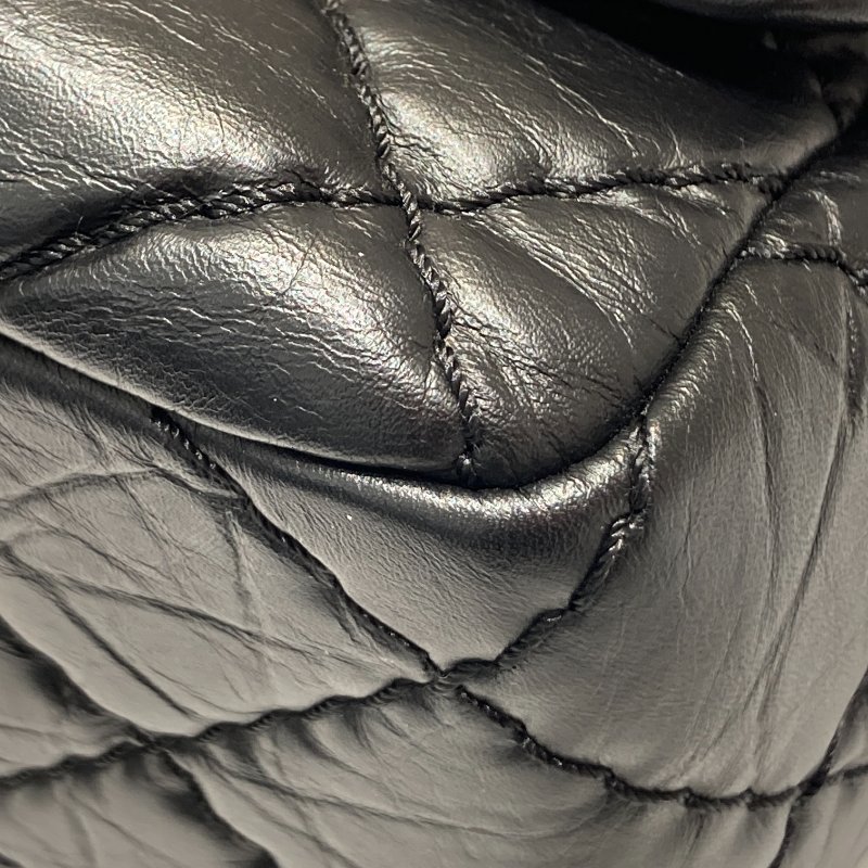 CHANEL 香奈兒 CF 毛呢 肩背包 紅色/黑色 銀鍊-5