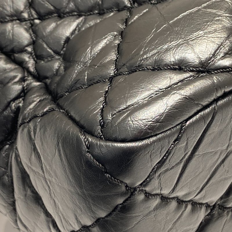 CHANEL 香奈兒 CF 毛呢 肩背包 紅色/黑色 銀鍊-8