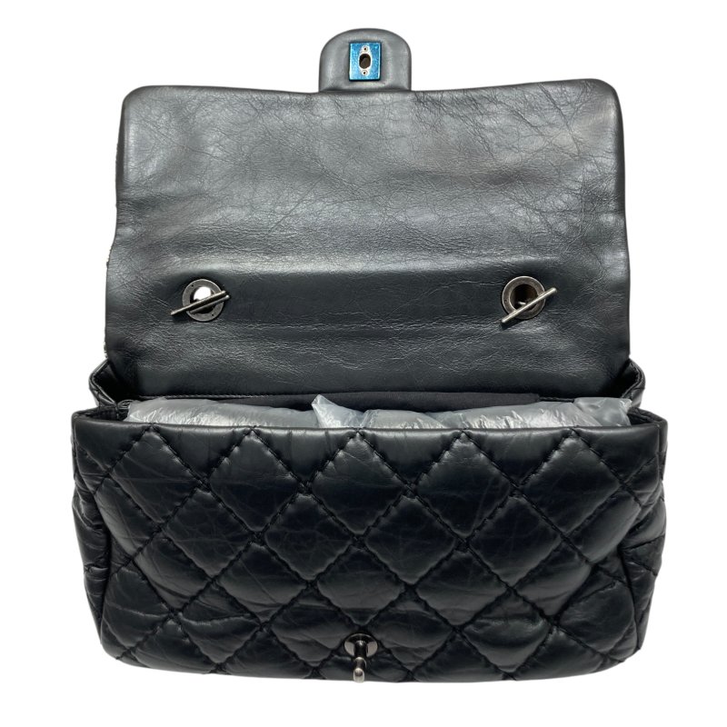 CHANEL 香奈兒 CF 毛呢 肩背包 紅色/黑色 銀鍊-9