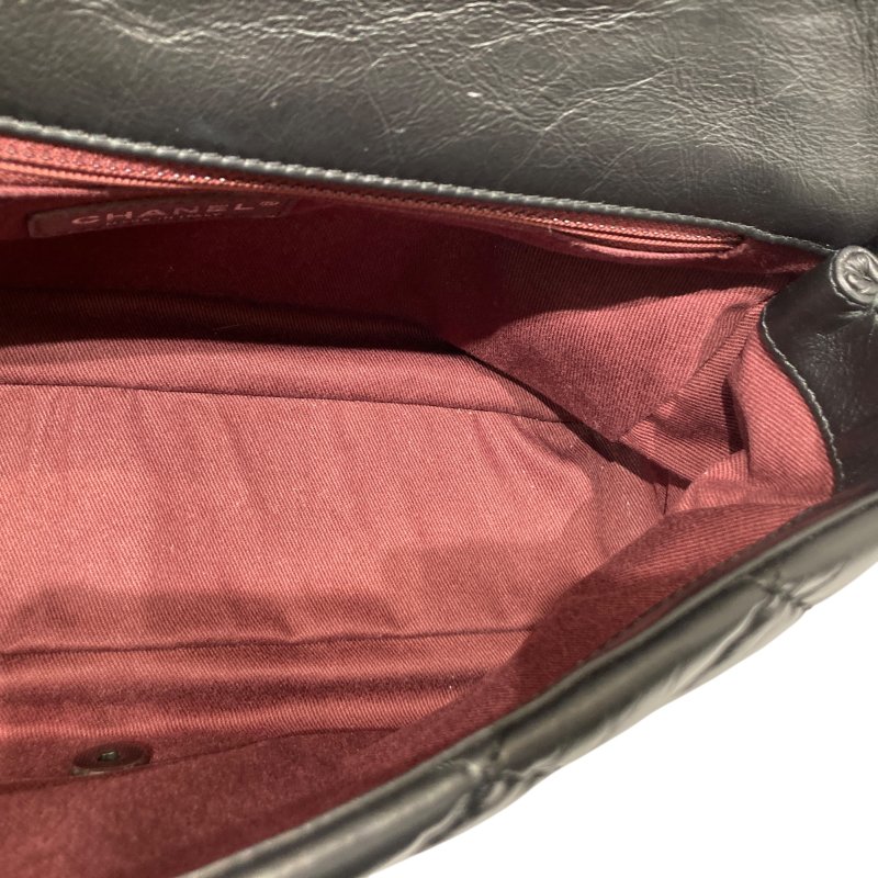 CHANEL 香奈兒 CF 毛呢 肩背包 紅色/黑色 銀鍊-11