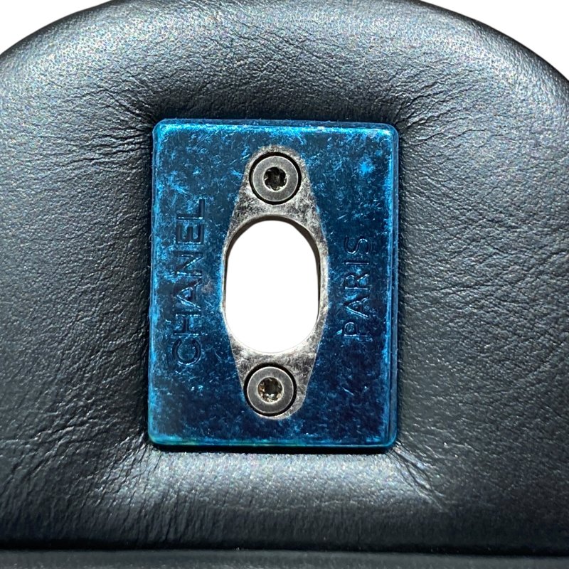 CHANEL 香奈兒 CF 毛呢 肩背包 紅色/黑色 銀鍊-16