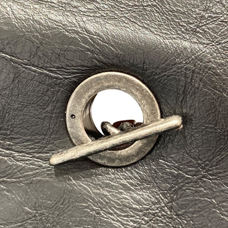 CHANEL 香奈兒 CF 毛呢 肩背包 紅色/黑色 銀鍊-17