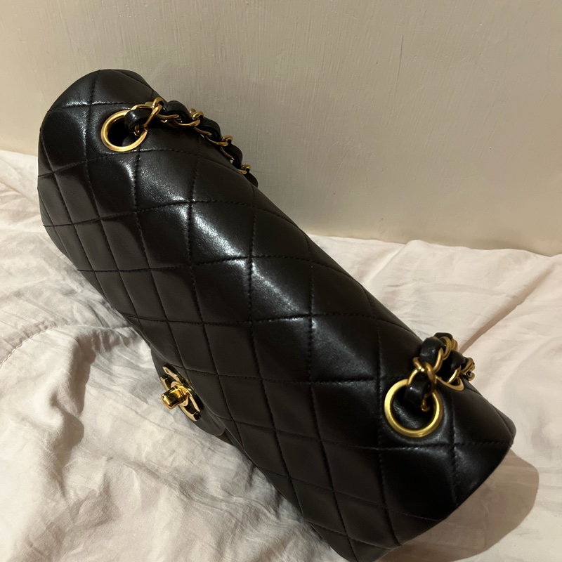 Chanel cf23 絕版 黑色 黑金 老香 甜甜售-4