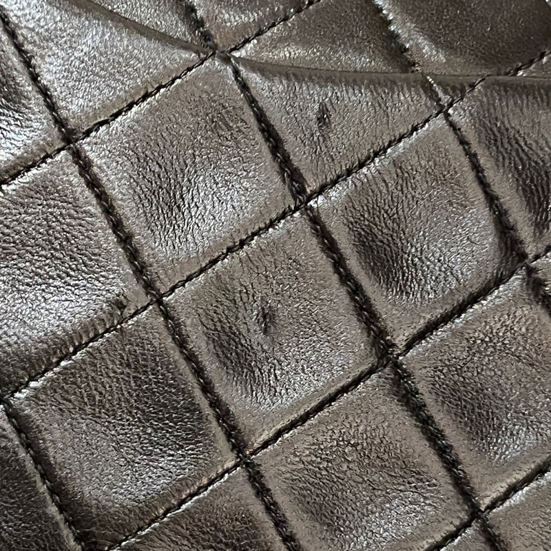 Chanel cf23 絕版 黑色 黑金 老香 甜甜售-12