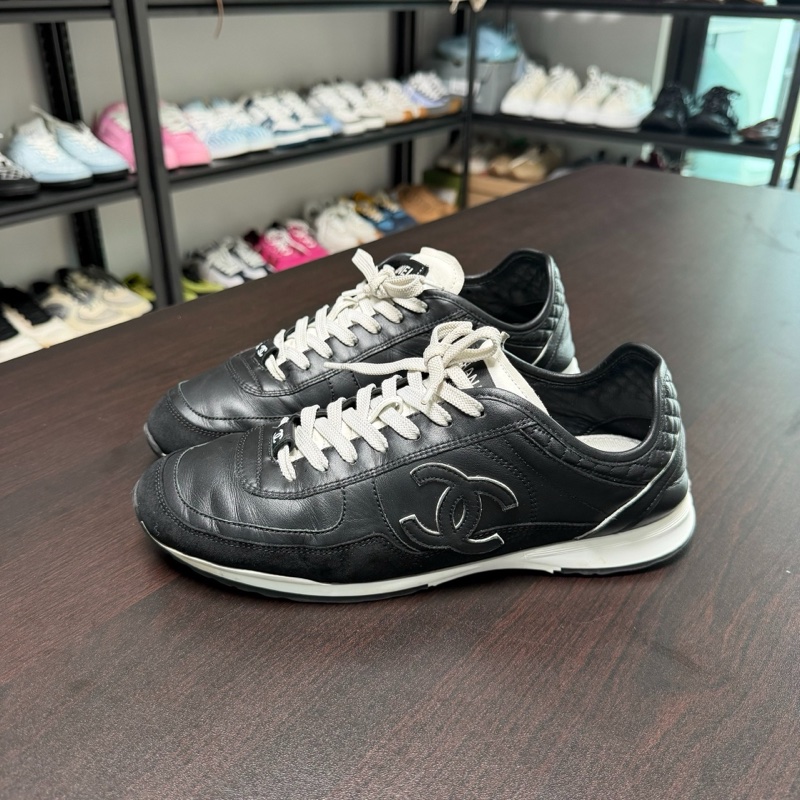 Chanel香奈兒25p德訓鞋 黑色 39碼-0