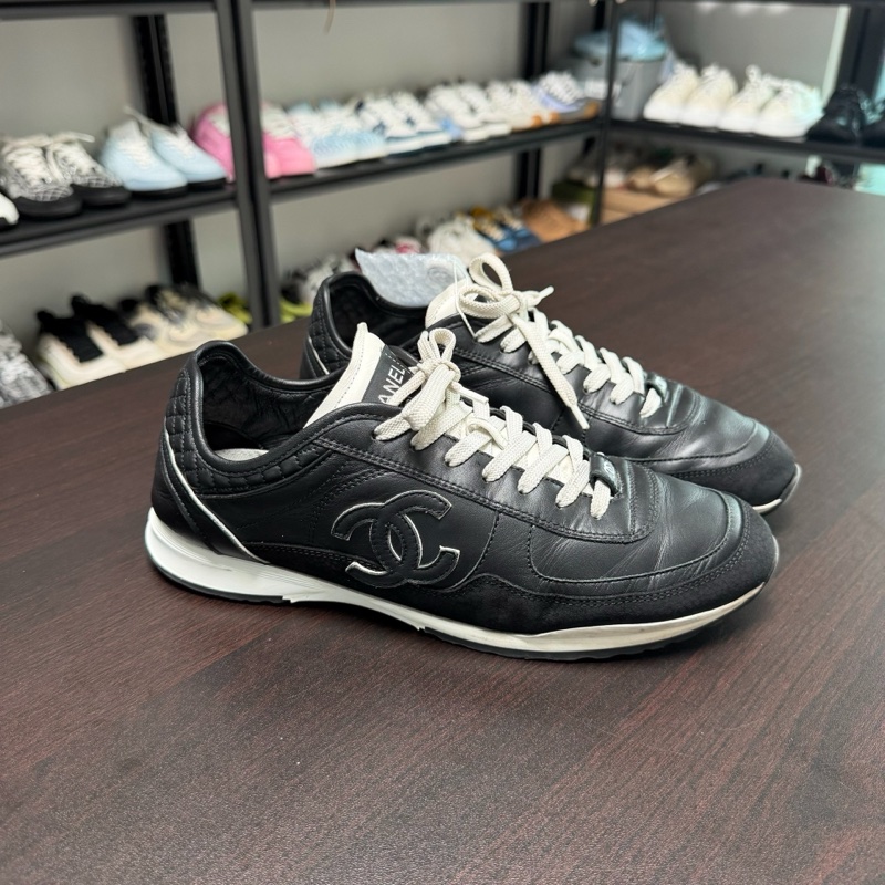 Chanel香奈兒25p德訓鞋 黑色 39碼-4