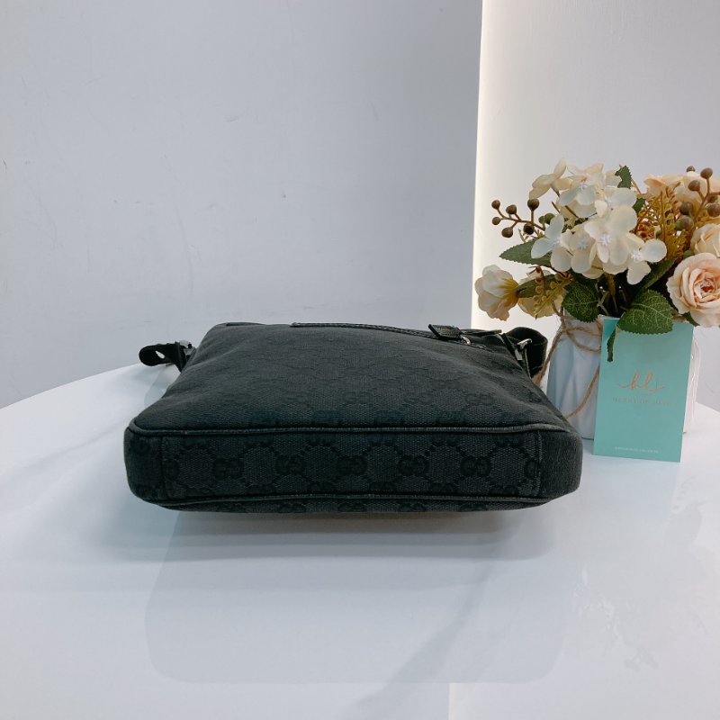 MS0681	Gucci 古馳男款經典暗花紋肩帶包包 Men Messenger Crossbody Canvas-5