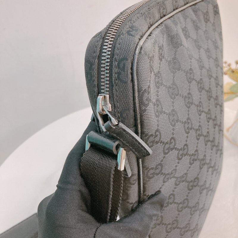 MS0681	Gucci 古馳男款經典暗花紋肩帶包包 Men Messenger Crossbody Canvas-13