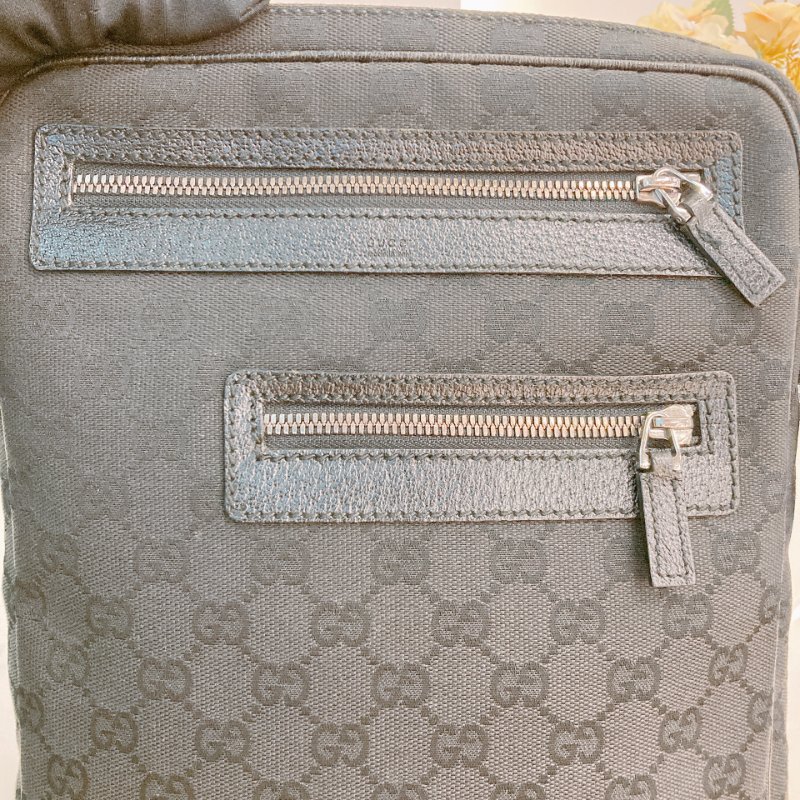 MS0681	Gucci 古馳男款經典暗花紋肩帶包包 Men Messenger Crossbody Canvas-16