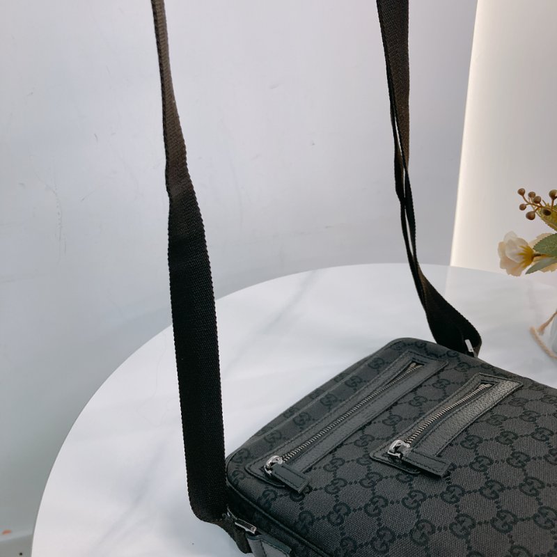 MS0681	Gucci 古馳男款經典暗花紋肩帶包包 Men Messenger Crossbody Canvas-21