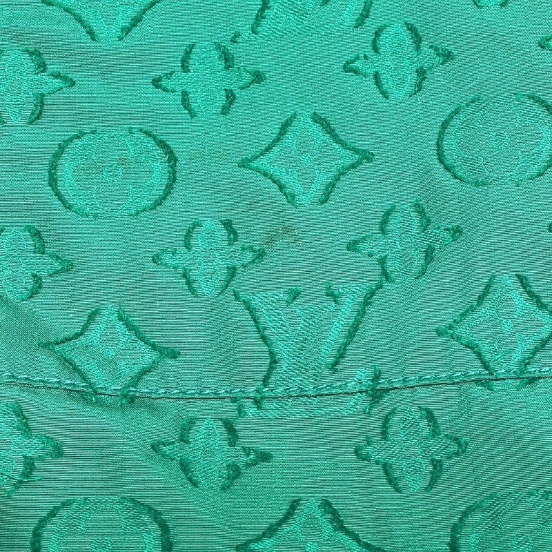 LOUIS VUITTON 路易威登 老花裙褲 100%純棉 綠色 SIZE:34-4