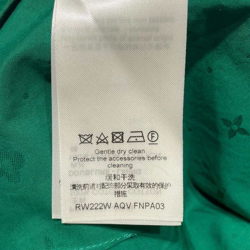 LOUIS VUITTON 路易威登 老花裙褲 100%純棉 綠色 SIZE:34-6
