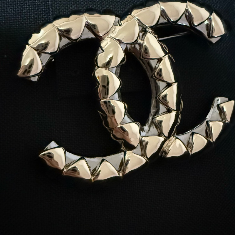 全新 chanel 香奈兒 熱門 小愛心 雙C 胸針 別針-3