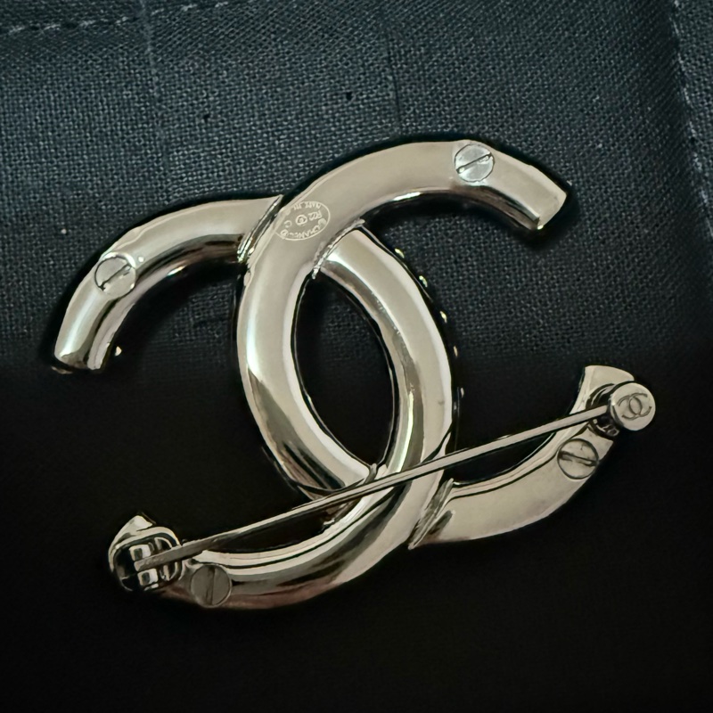 全新 chanel 香奈兒 熱門 小愛心 雙C 胸針 別針-6