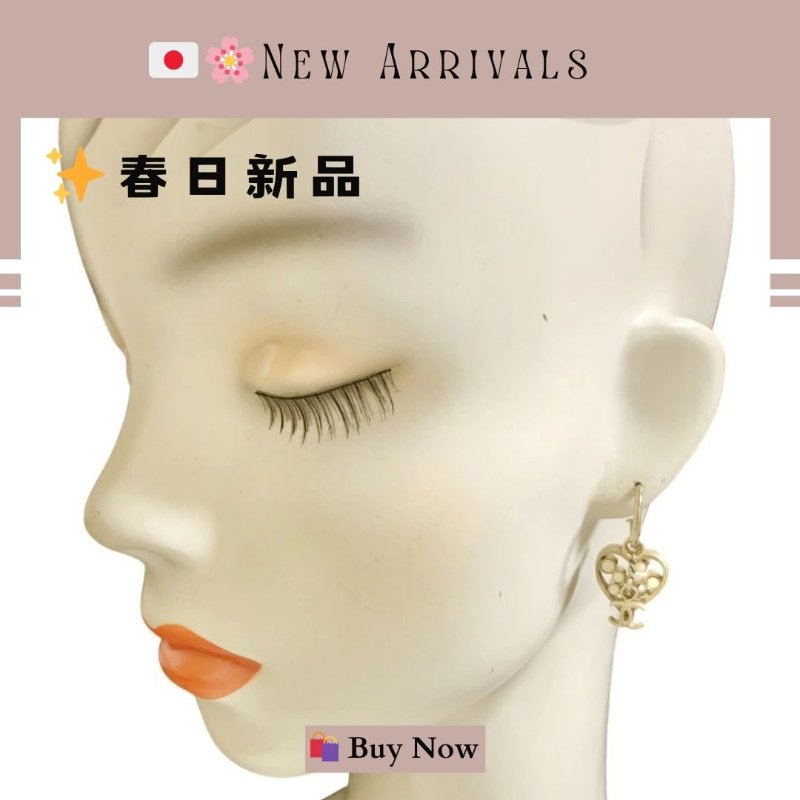 🛍️🎁 26 🔥 4月新品【預訂】 💘罕有 香奈兒 Chanel 金色立體愛心COCO耳環🔥 香奈兒熱賣款 香奈兒經典款 耳環 CHANEL EARRING-3