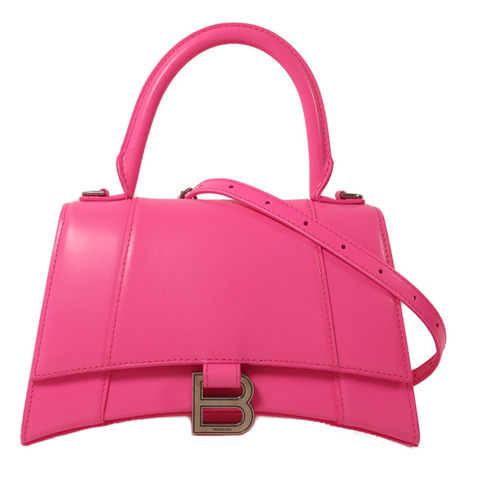BALENCIAGA 牛皮皮革Hourglass HandBag Small手挽肩背兩用袋