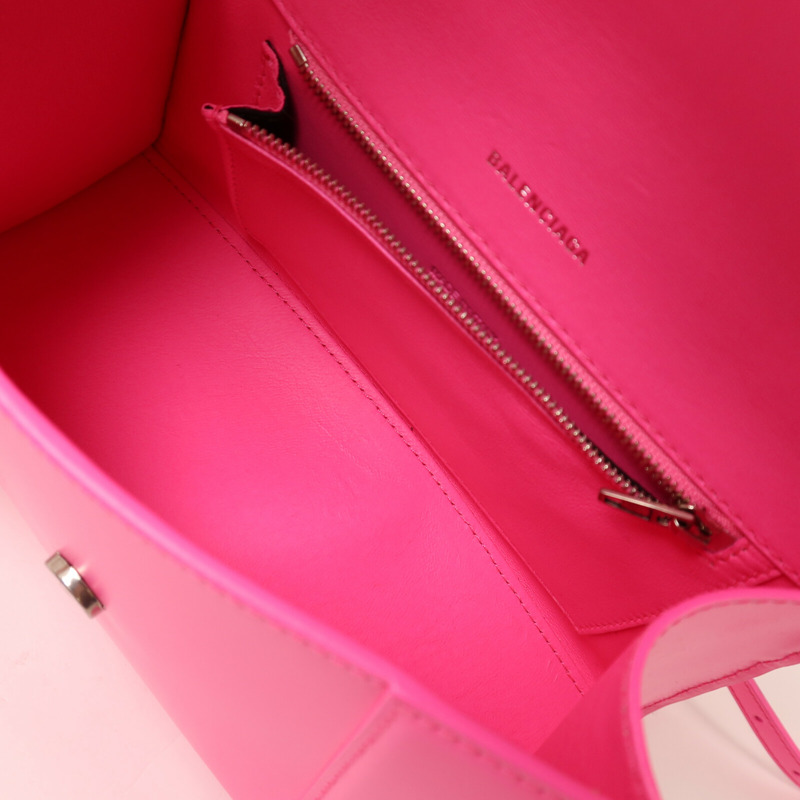 BALENCIAGA 牛皮皮革Hourglass HandBag Small手挽肩背兩用袋-4
