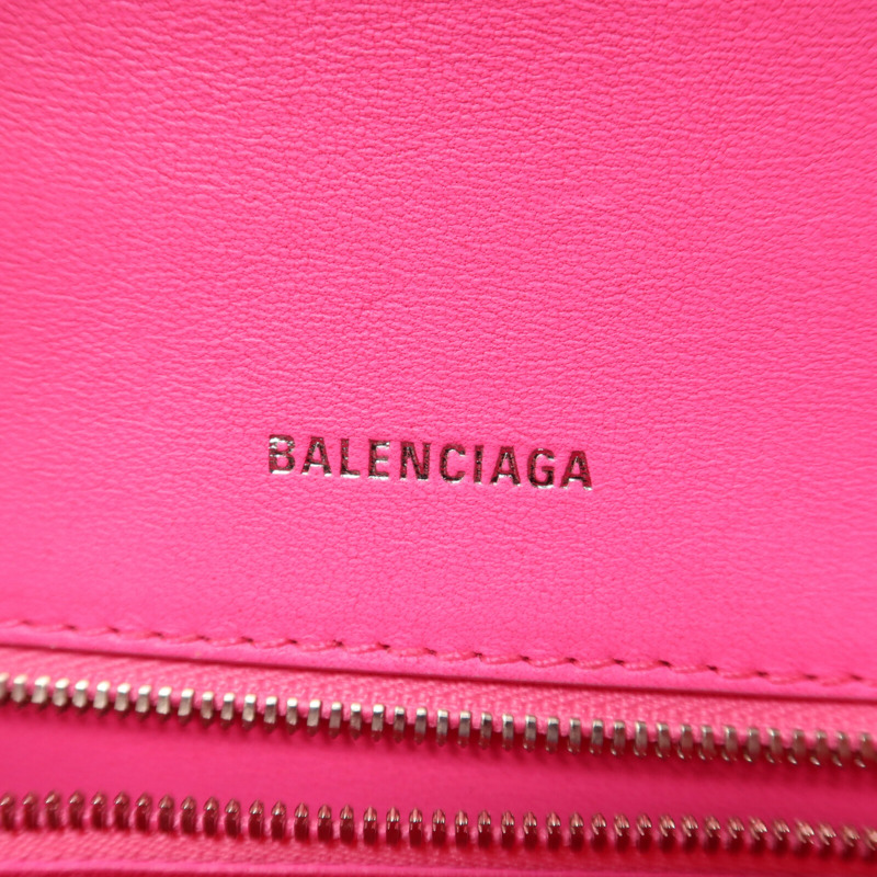 BALENCIAGA 牛皮皮革Hourglass HandBag Small手挽肩背兩用袋-5