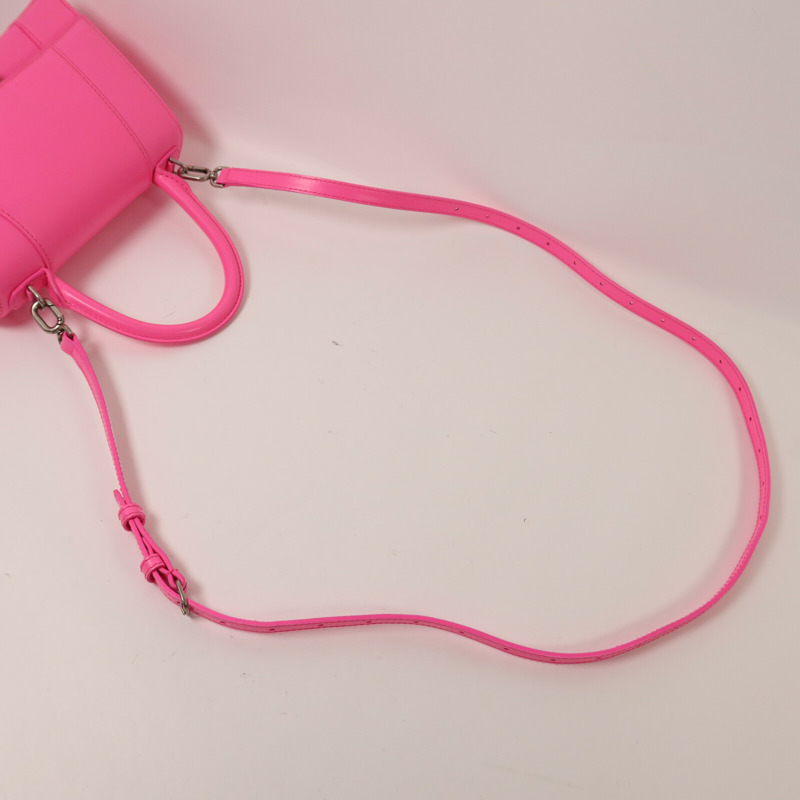 BALENCIAGA 牛皮皮革Hourglass HandBag Small手挽肩背兩用袋-8