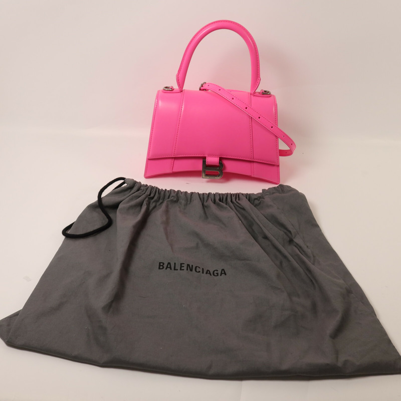 BALENCIAGA 牛皮皮革Hourglass HandBag Small手挽肩背兩用袋-9