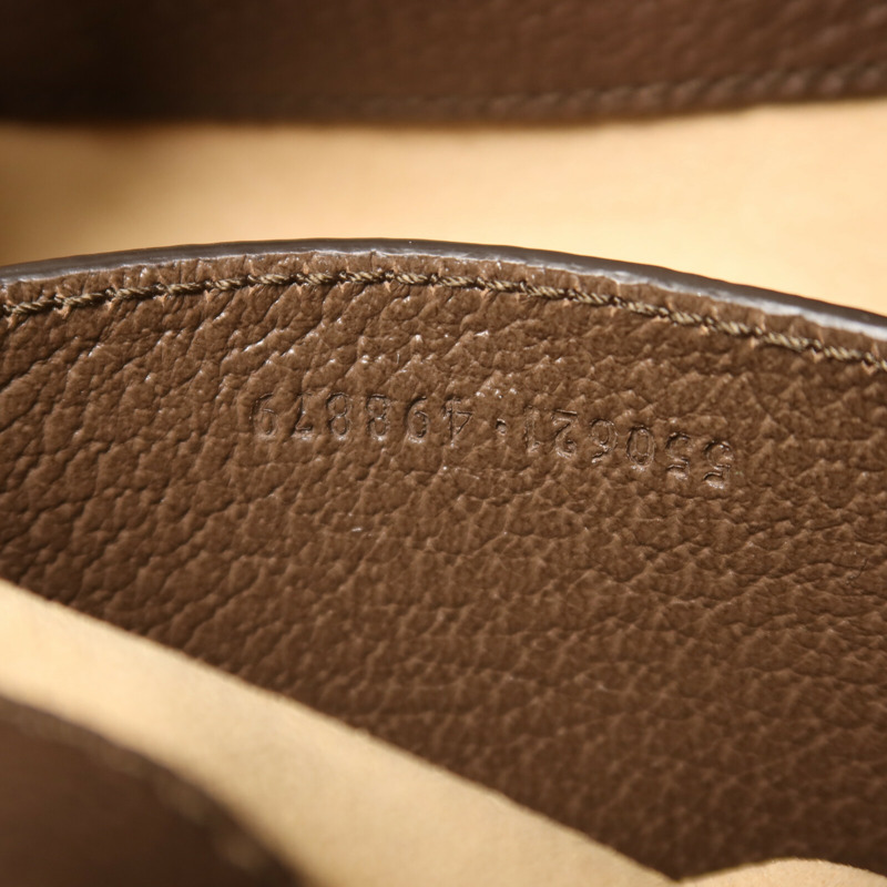 GUCCI 塗層帆布/牛皮皮革Ophidia GG Bucket手挽肩背兩用袋-6