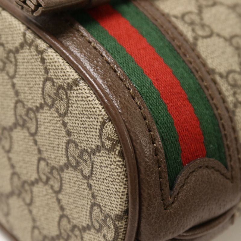 GUCCI 塗層帆布/牛皮皮革Ophidia GG Bucket手挽肩背兩用袋-11