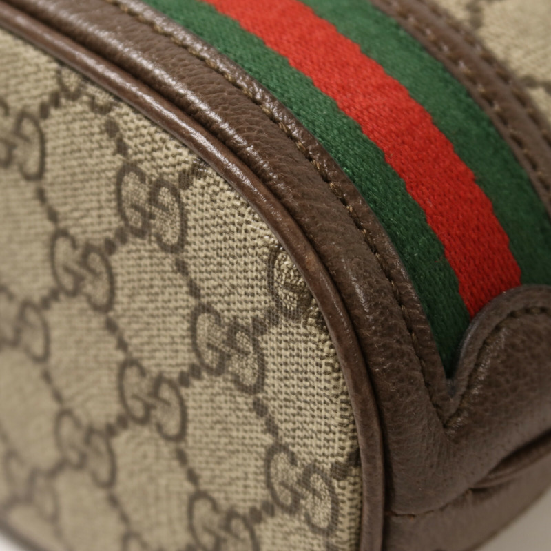 GUCCI 塗層帆布/牛皮皮革Ophidia GG Bucket手挽肩背兩用袋-13