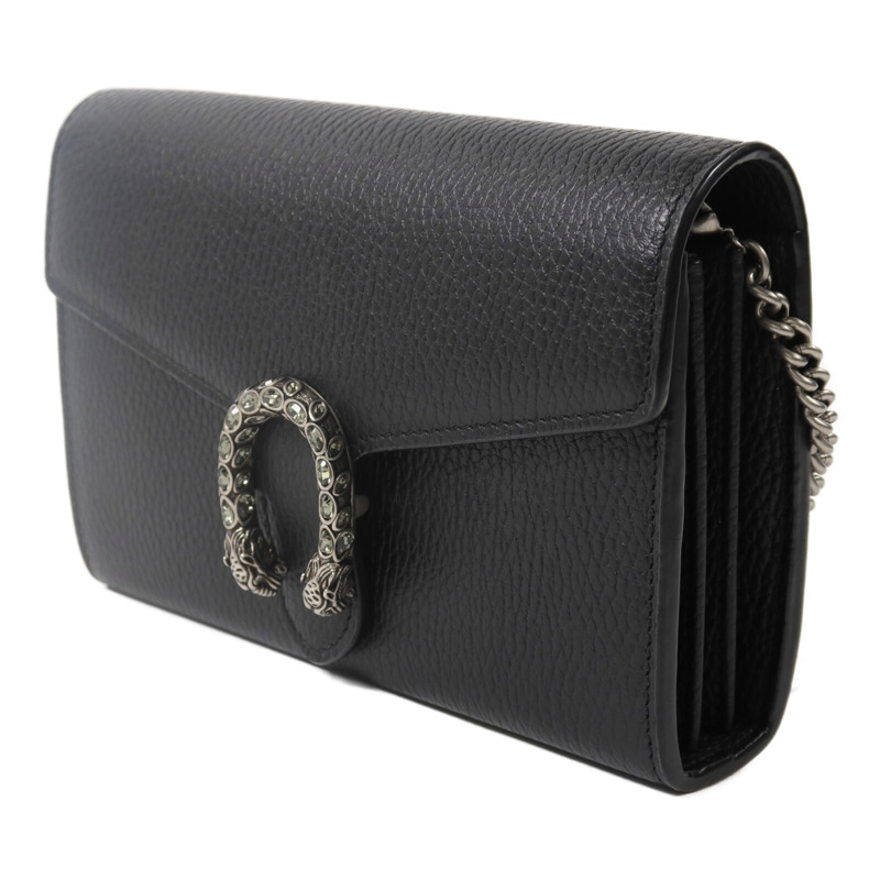 GUCCI 牛皮皮革Dionysus Wallet On Chain鏈帶肩背袋-2