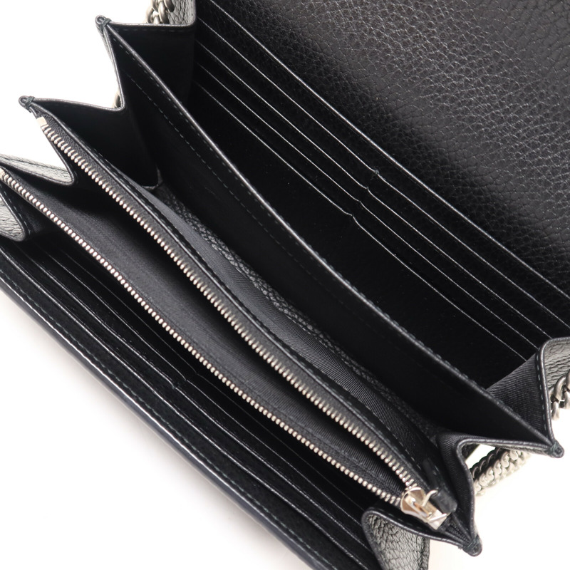 GUCCI 牛皮皮革Dionysus Wallet On Chain鏈帶肩背袋-4