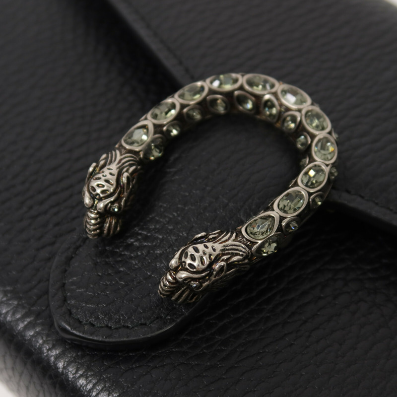 GUCCI 牛皮皮革Dionysus Wallet On Chain鏈帶肩背袋-8