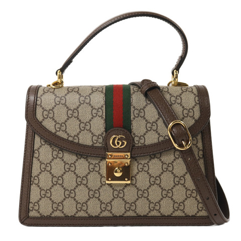 GUCCI 塗層帆布Top Handle手挽肩背兩用袋