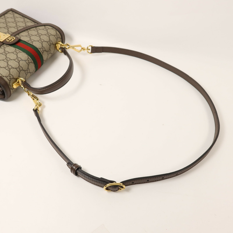 GUCCI 塗層帆布Top Handle手挽肩背兩用袋-7