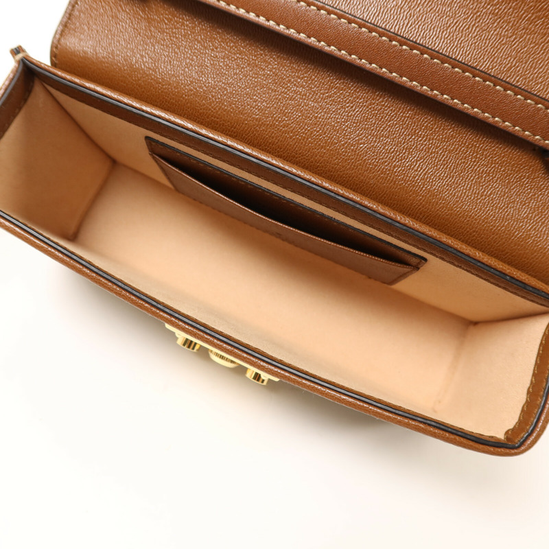 GUCCI 塗層帆布PadLock Mini手挽肩背兩用袋-4